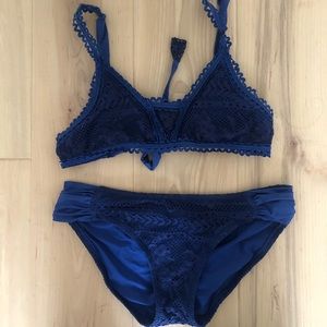 BECCA blue bathing size SMALL